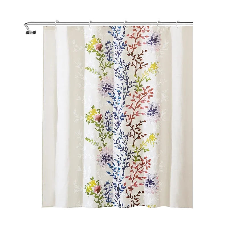 Bathroom Floral Shower Curtain