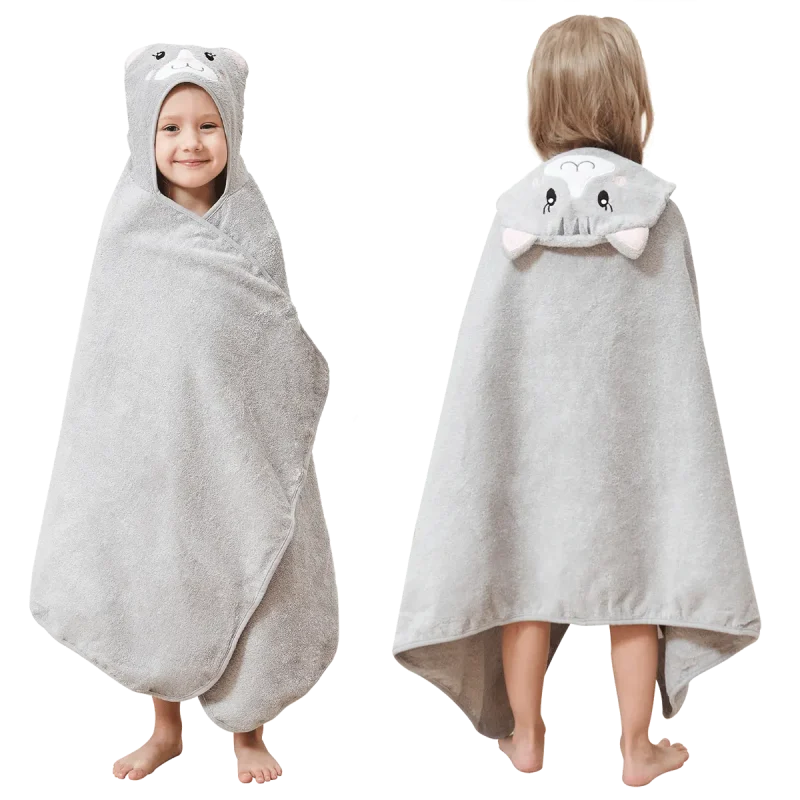 Kids Hooded Bath Towel