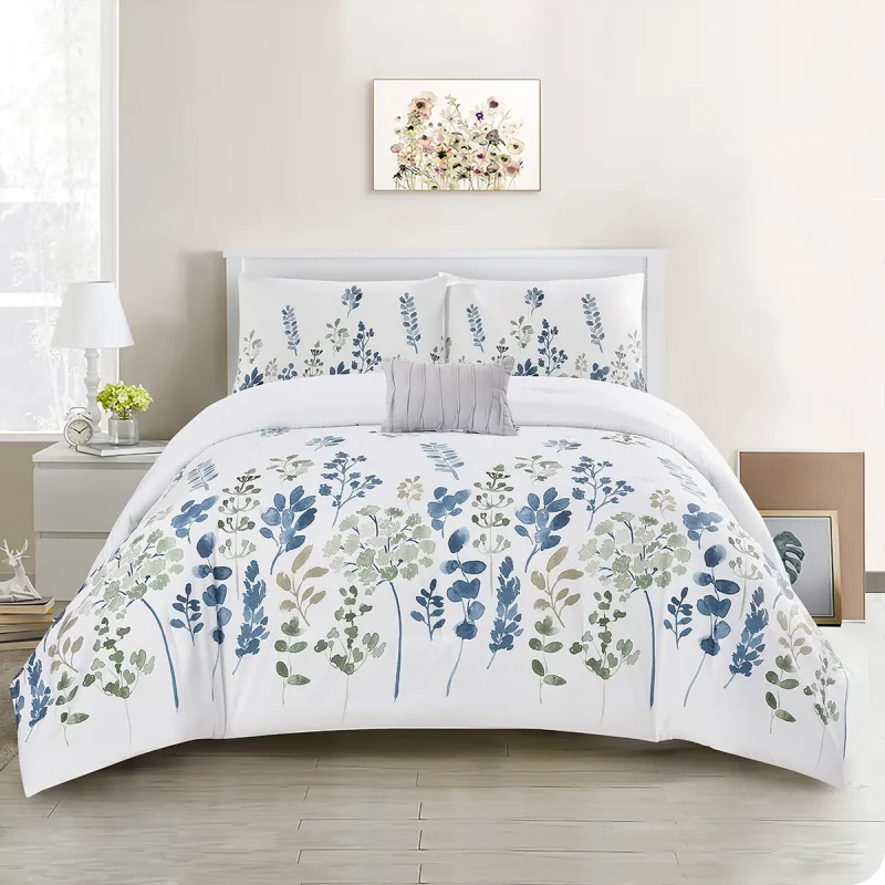 Printing 4pc Comforter Set front view