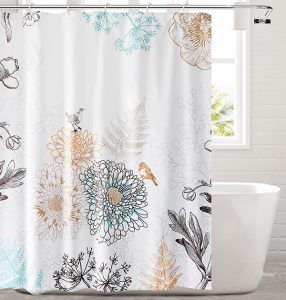 Shower curtain banner