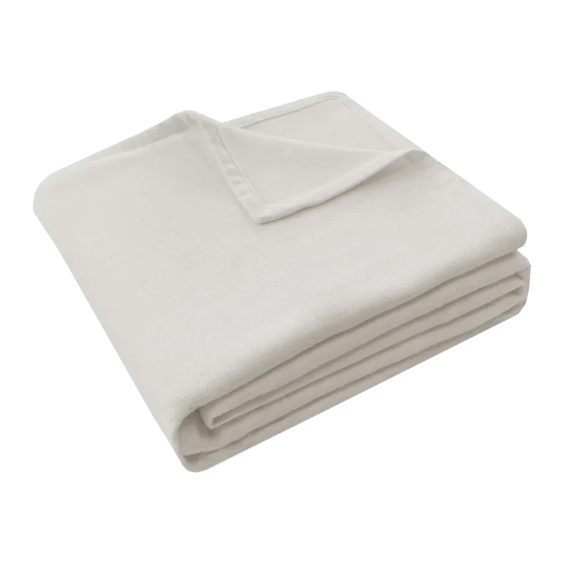 Beige Cashmere Bed Blanket