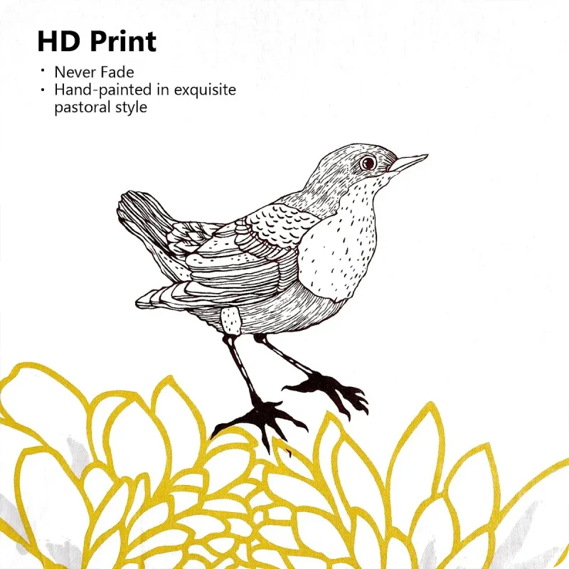 Cotton Percale Bird Duvet Cover Set detail2