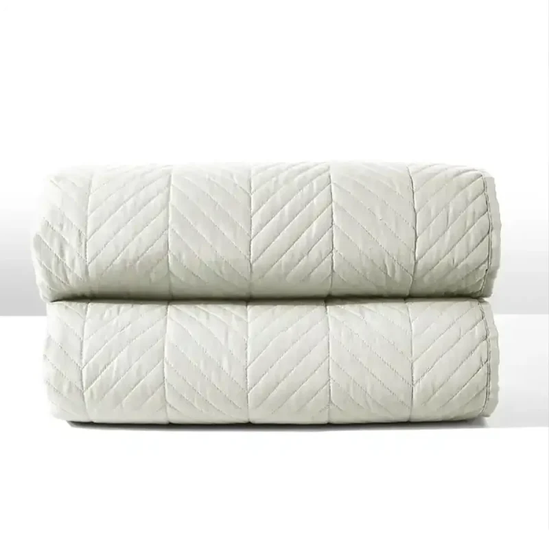 Embossed Microfiber Quilt Bedding Set detail02