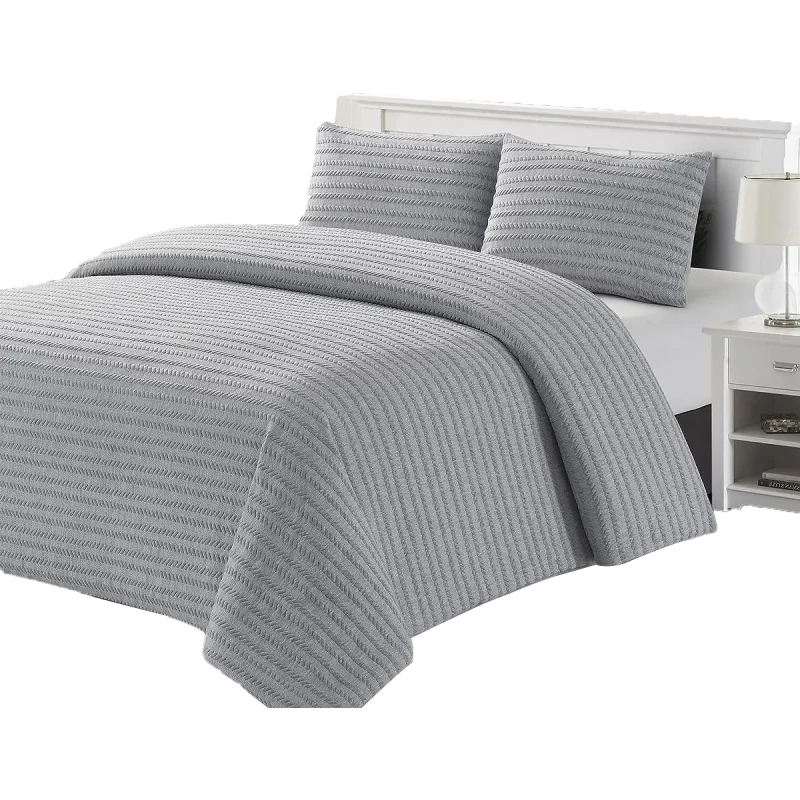 Grey Jacquard Comforter Sets min