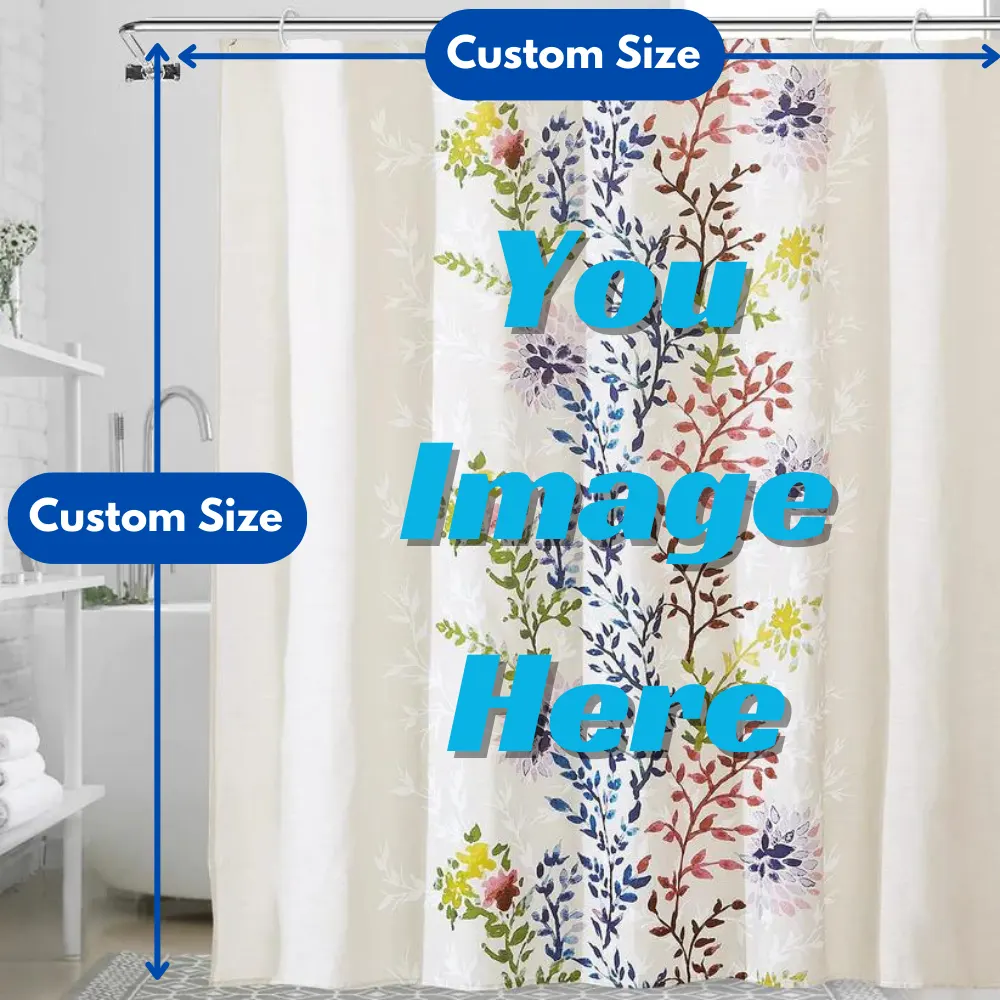 Custom Shower Curtain Size, personalize
