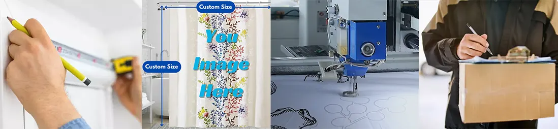 How do you make a custom shower curtain