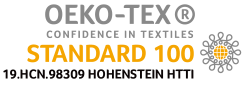 OEKO-TEX® STANDARD 100 certified