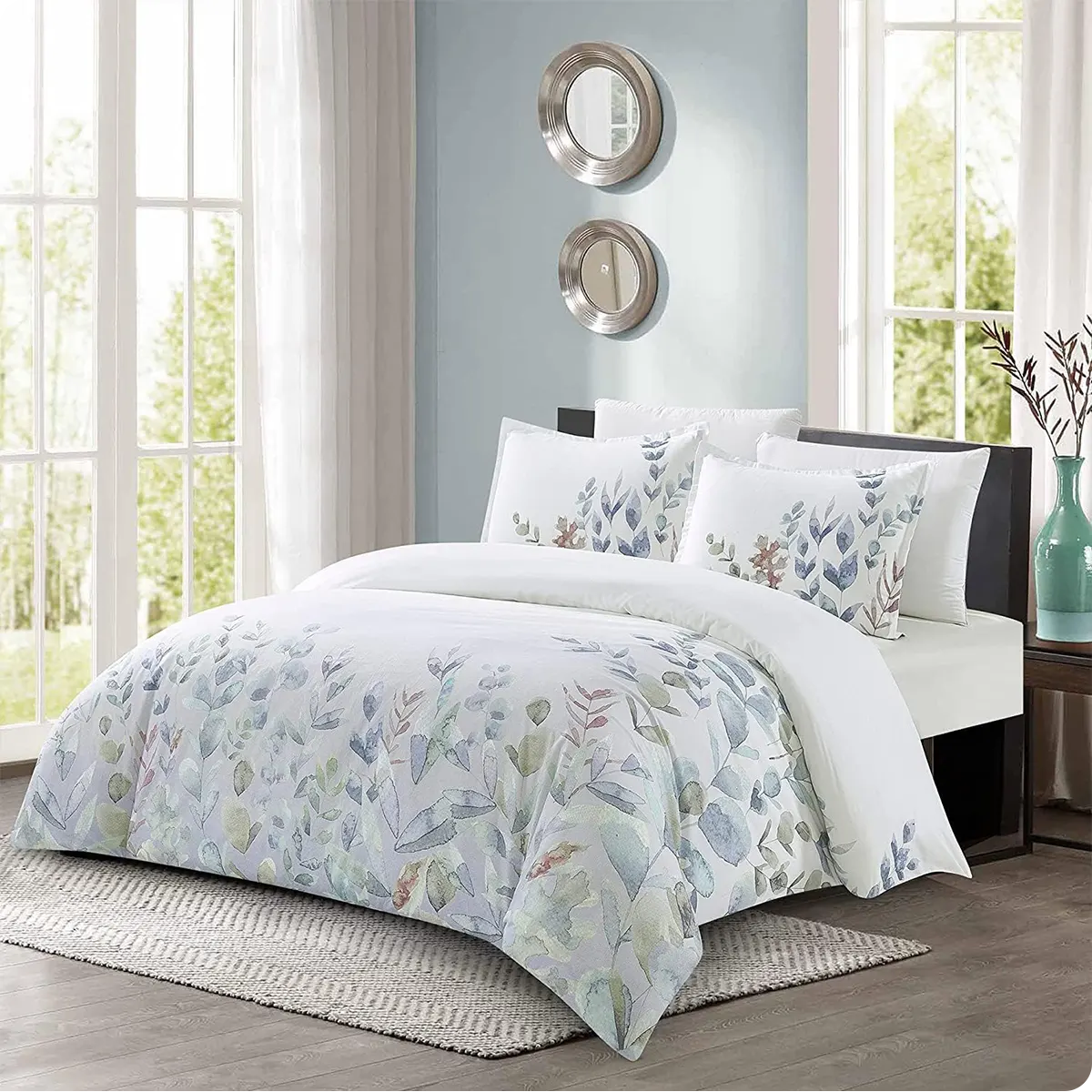 100% Polyester Floral Duvet Covers Set 01