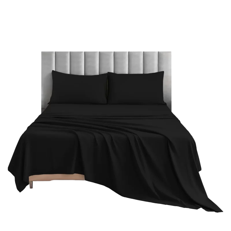 Black Bamboo Bed Sheets
