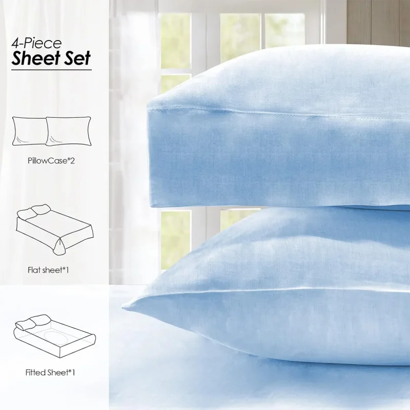 Light Blue Bamboo Sheets1