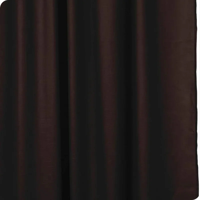 luxury cotton slub brown curtains in bulk banner03