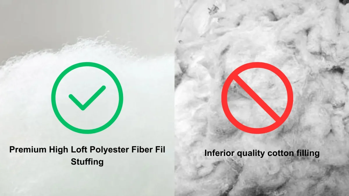 Filling cotton comparison