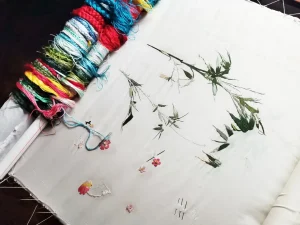 silk embroidery